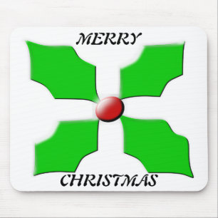Frohe Weihnachten Holly Mousepad