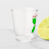 Frohe Weihnachten Holly Personalisiert Schnapsglas (Links)