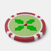 Frohe Weihnachten Holly Pokerchips (Einzeln)