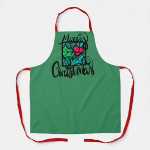 Frohe Weihnachten Holly Schürze