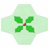 Frohe Weihnachten Holly Soccer Ball (Flach)