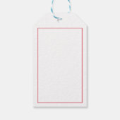 Frohe Weihnachten Holly Sprig - Custom Foto - Geschenkanhänger (Rückseite)