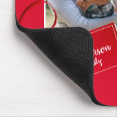 Frohe Weihnachten Holly Sprig - Custom Foto - Mousepad (Ecke)