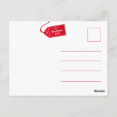 Frohe Weihnachten Holly Sprig - Custom Foto - Postkarte (Rückseite)