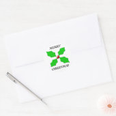 Frohe Weihnachten Holly Stickers (Umschlag)