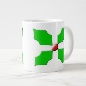 Frohe Weihnachten Holly Tasse (Vorderseite Rechts)