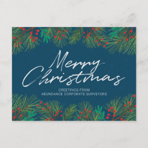 Frohe Weihnachten Holly und Berries personalisiere