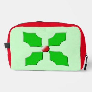 Frohe Weihnachten Holly Waschbeutel