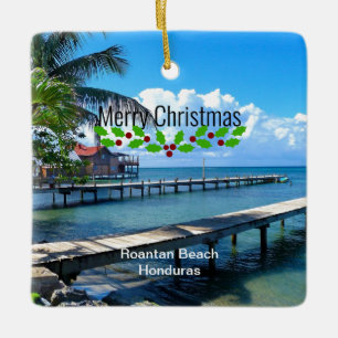 Frohe Weihnachten, Honduras Keramikornament