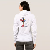 Frohe Weihnachten Hoodie (Schwarz voll)