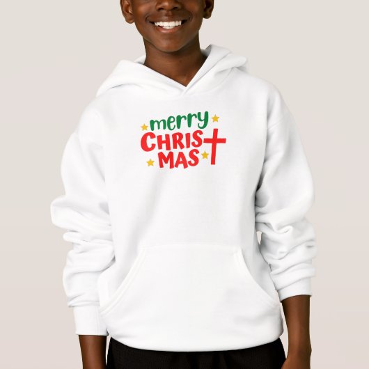 Frohe Weihnachten Hoodie (Vorderseite)