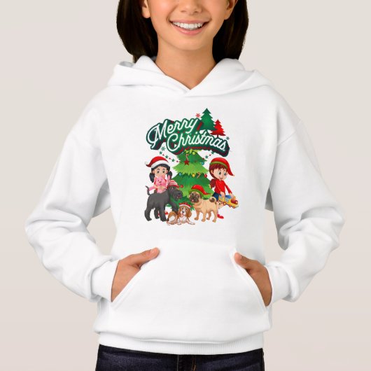 Frohe Weihnachten Hoodie (Vorderseite)