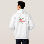 Frohe Weihnachten Hoodie (Schwarz voll)