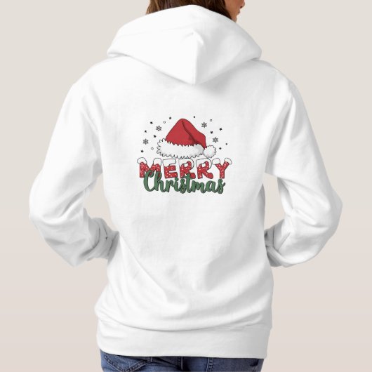 Frohe Weihnachten Hoodie (Rückseite)