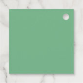 Frohe Weihnachten Hübsch grüne Kleider Custom Gesc Geschenkanhänger (Rückseite)