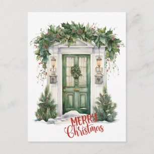 Frohe Weihnachten - Hübsches Weihnachtszuhause Postkarte