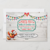 Frohe Weihnachten! Hühner Feiertagskarte (Rückseite)