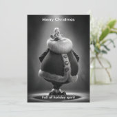 Frohe Weihnachten Humor Weihnachtsgrüße (Stehend Vorderseite)