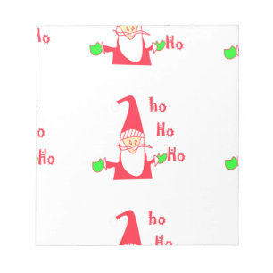 Frohe Weihnachten Humorvoller Santa-Maus Einzigart Notizblock