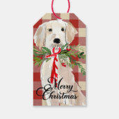 Frohe Weihnachten Hund Geschenkanhänger (Vorderseite)