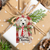 Frohe Weihnachten Hund Geschenkanhänger