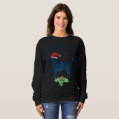 Frohe Weihnachten Husky Art Sweatshirt (Vorne ganz)