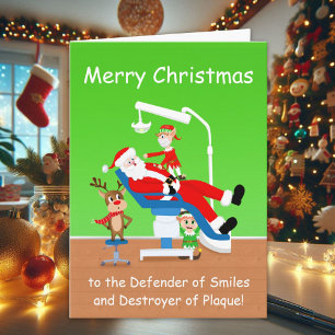 Frohe Weihnachten Hygieniker Weihnachtsmann Karte