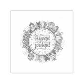 Frohe Weihnachten Hyvää joulua Finnisch Permastempel (Design)