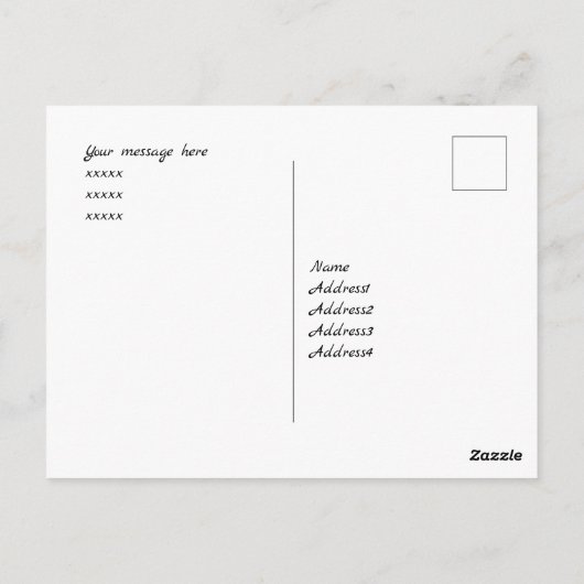 Frohe Weihnachten Hyvää joulua Finnisch Postkarte (Rückseite)