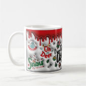 Frohe Weihnachten I 11 oz und 15 oz png digitale D Kaffeetasse (Links)