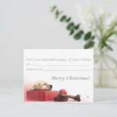 Frohe Weihnachten I.O.U ein Welpe (Stehend Vorderseite)