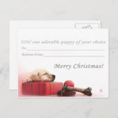 Frohe Weihnachten I.O.U ein Welpe (Vorne/Hinten)