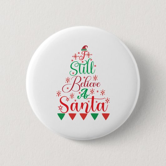 Frohe Weihnachten ich glaube noch immer an einen W Button (Vorderseite)