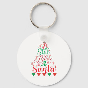 Frohe Weihnachten ich glaube noch immer an einen W Schlüsselanhänger
