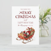 Frohe Weihnachten ich glücklich Neues Jahr Weihnac (Stehend Vorderseite)