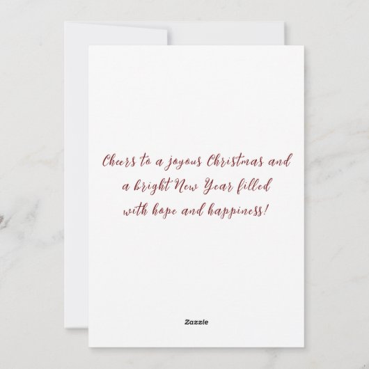 Frohe Weihnachten ich glücklich Neujahr Pine Bell (Rückseite)