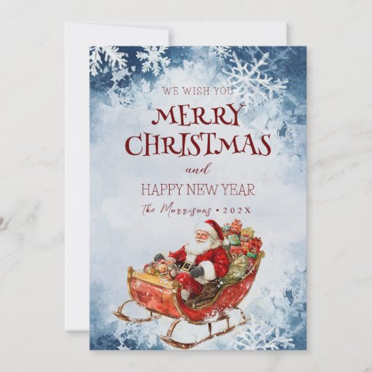 Frohe Weihnachten ich glücklich Neujahr Weihnachte (Vorderseite)