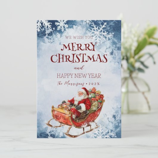 Frohe Weihnachten ich glücklich Neujahr Weihnachte (Stehend Vorderseite)