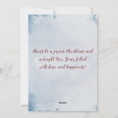 Frohe Weihnachten ich glücklich Neujahr Weihnachte (Rückseite)