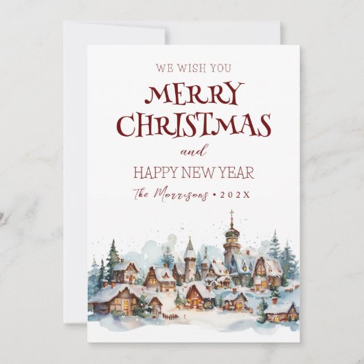 Frohe Weihnachten ich glücklich Neujahr Winter Vil (Vorderseite)