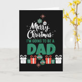 Frohe Weihnachten, ich werde Papa Pregnant Frau Karte (Gelbe Blume)