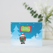 Frohe Weihnachten Igel (Stehend Vorderseite)