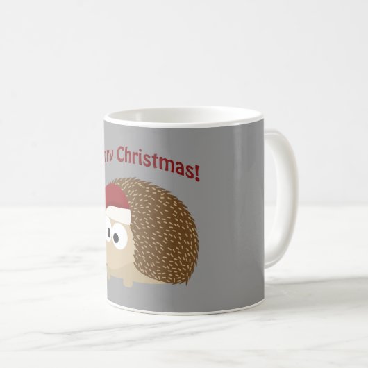 Frohe Weihnachten!Igel Kaffeetasse (VorderseiteRechts)
