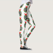 frohe Weihnachten Igel Leggings (Rechts)
