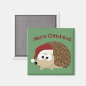Frohe Weihnachten! Igel Magnet (Vorderseite/Rückseite)