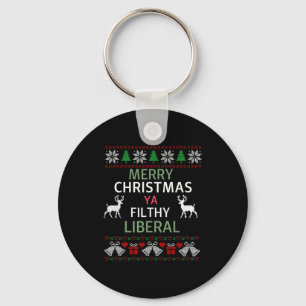 Frohe Weihnachten, ihr dreckigen Liberalen, hässli Schlüsselanhänger