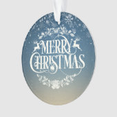 Frohe Weihnachten Ihr Familienurlaub Ornament (Vorderseite)