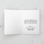 Frohe Weihnachten Ihr Foto mit festlichen Glitzern (Innenseite)