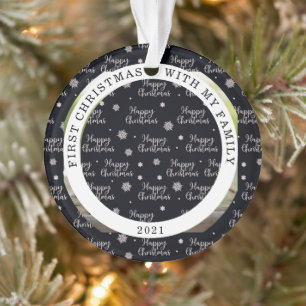 Frohe Weihnachten Ihr Foto Ornament
