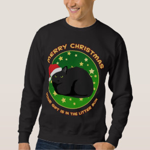 Frohe Weihnachten Ihr Geschenk ist in der Litter B Sweatshirt